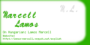 marcell lamos business card